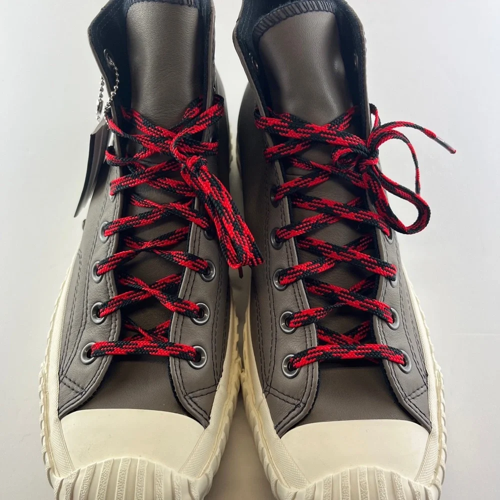 Converse Chuck 70 Bosey Hi Sneaker 168161C Grey Red Leather Mountain Cus… - Picture 5 of 11